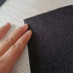 Acrylic backing adhesive hook and loop