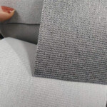 Hook and loop backed other material